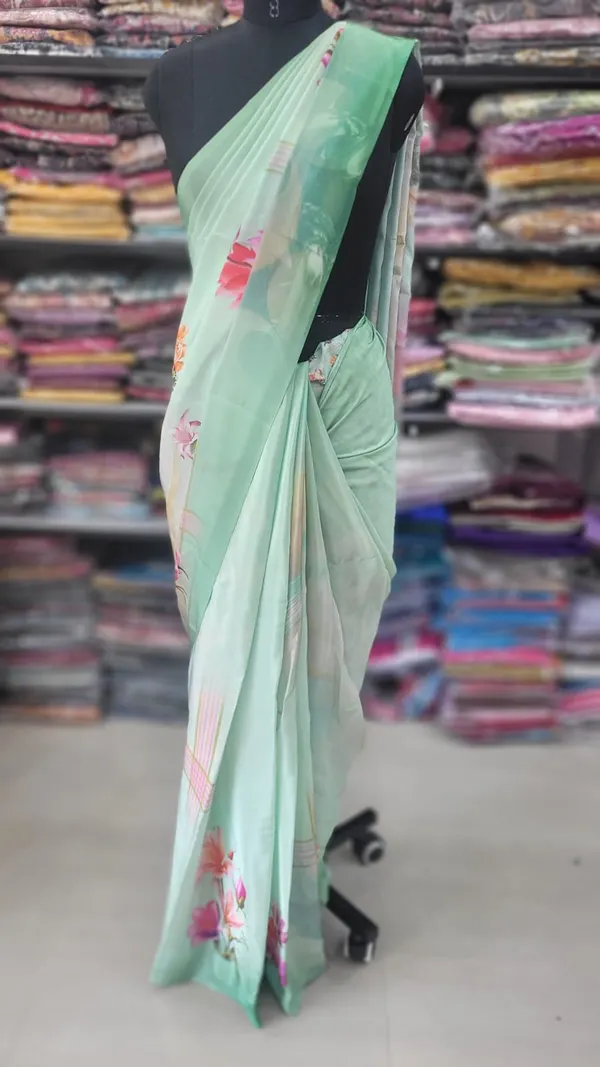 Premium Creap Saree With Running Blouse | SR68